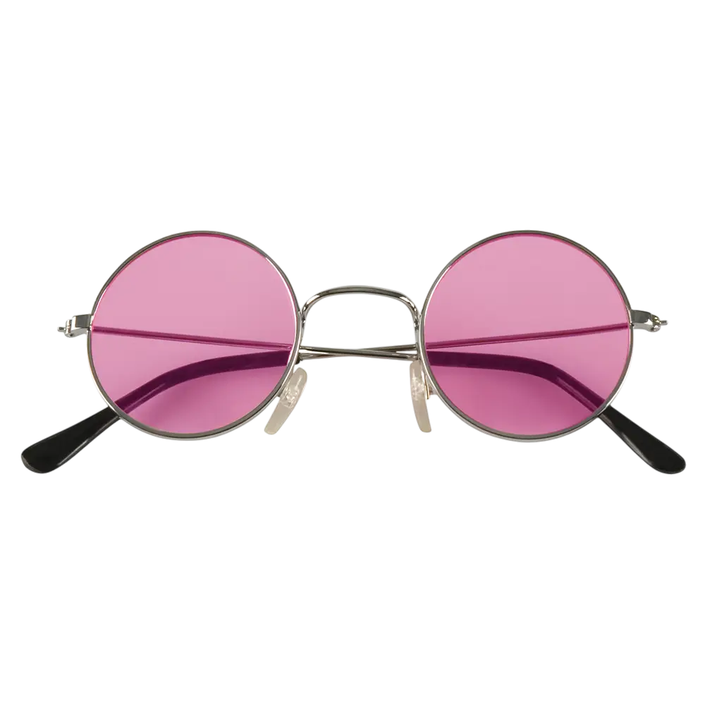 Lunettes Hippie Roses – Accessoire Déguisement Années 60/70