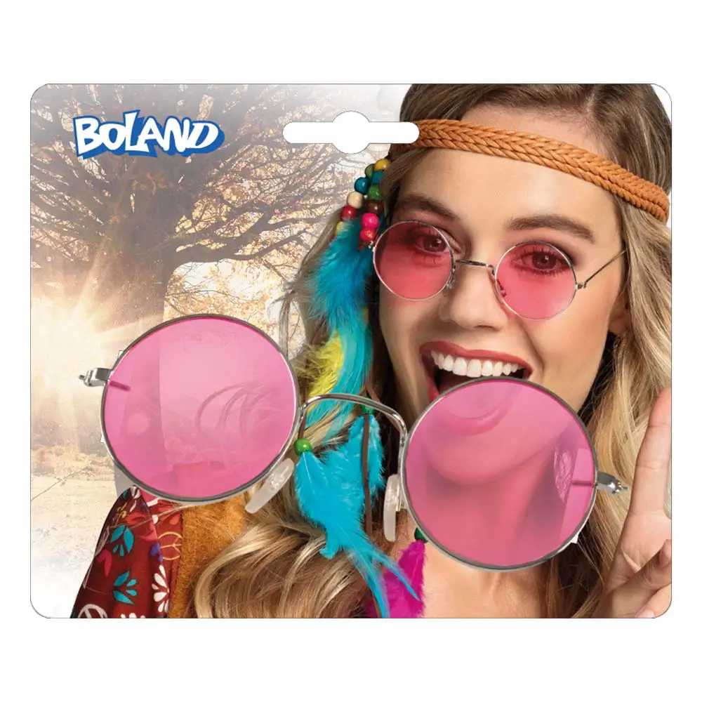 Lunettes Hippie Roses – Accessoire Déguisement Années 60/70