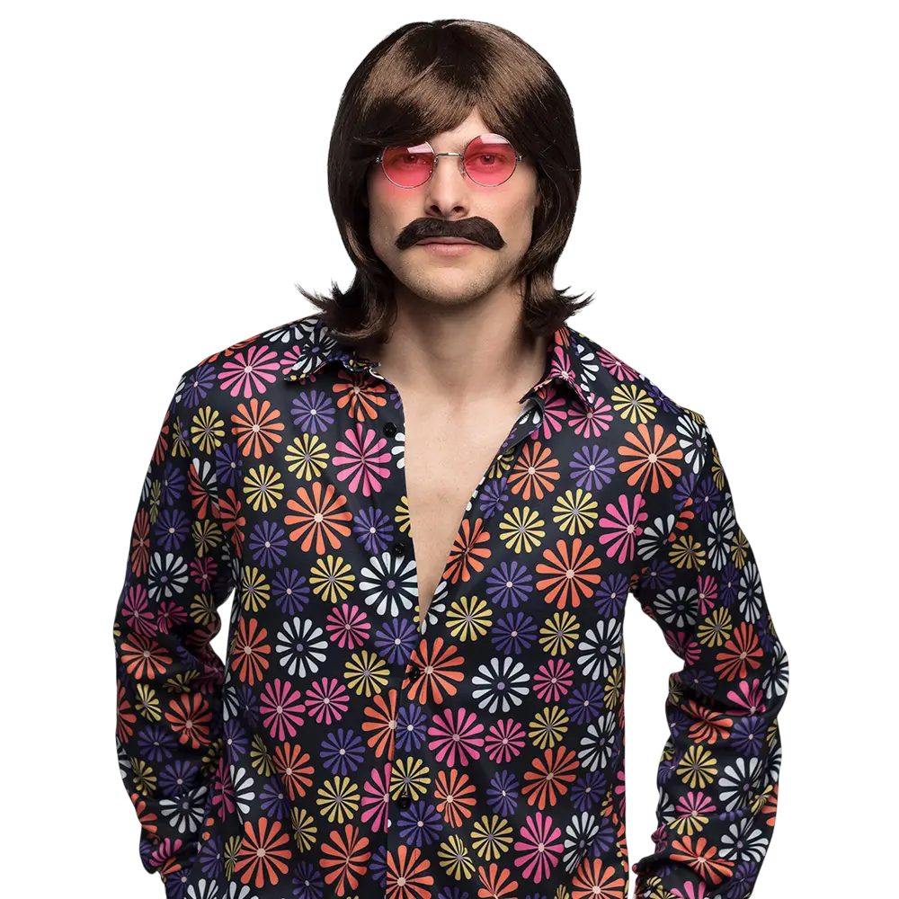 Lunettes Hippie Roses – Accessoire Déguisement Années 60/70