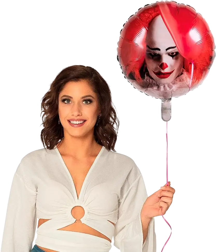 Ballon Aluminium Clown Horreur 45 cm – Décoration Halloween Effrayante