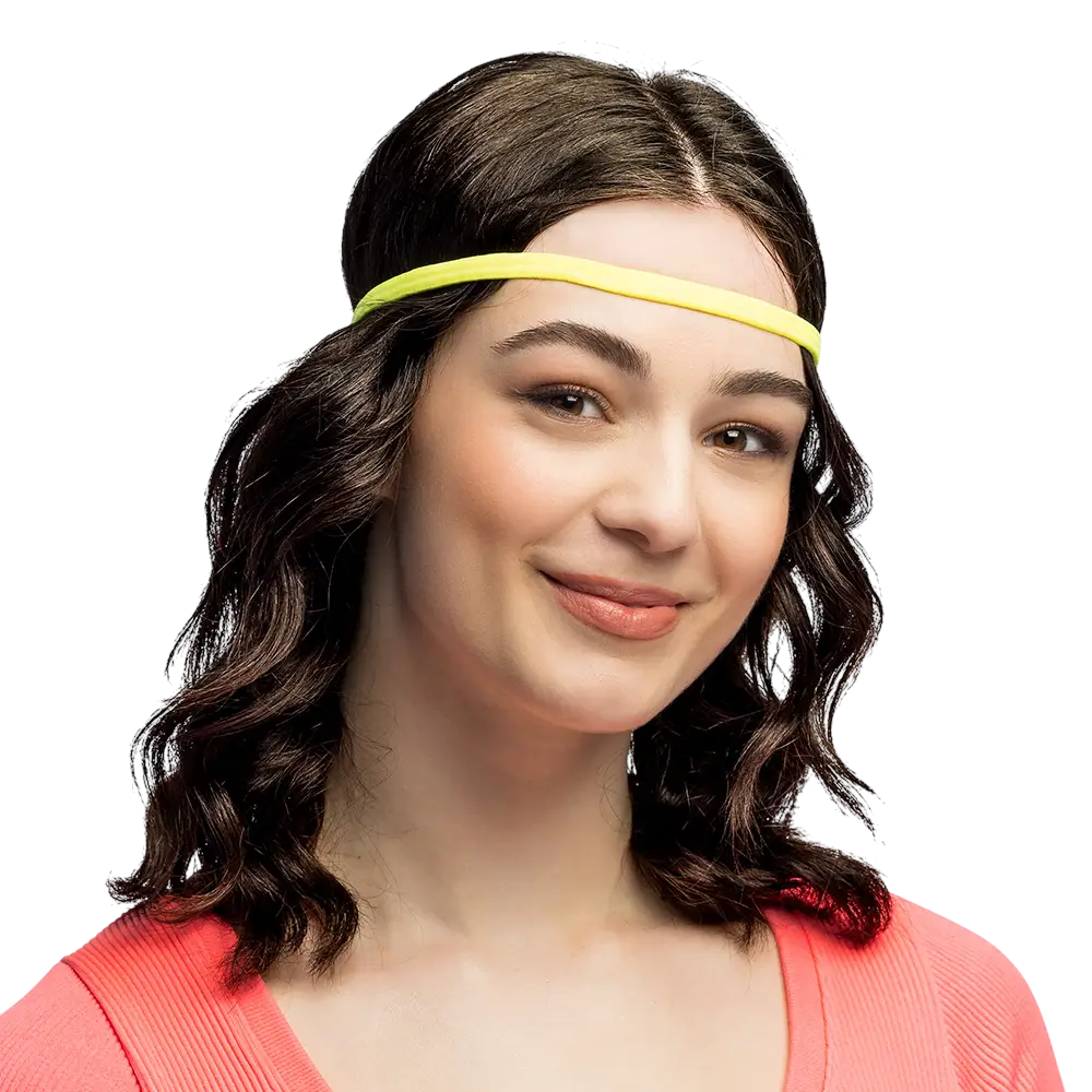 Lot de 4 Bandeaux Élastiques Fluo UV – Accessoires Années 80 et Festival