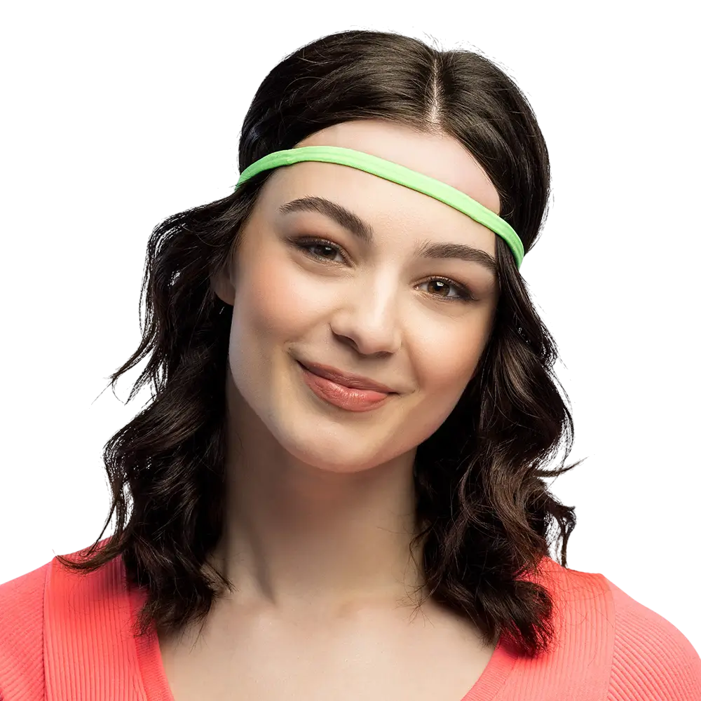 Lot de 4 Bandeaux Élastiques Fluo UV – Accessoires Années 80 et Festival
