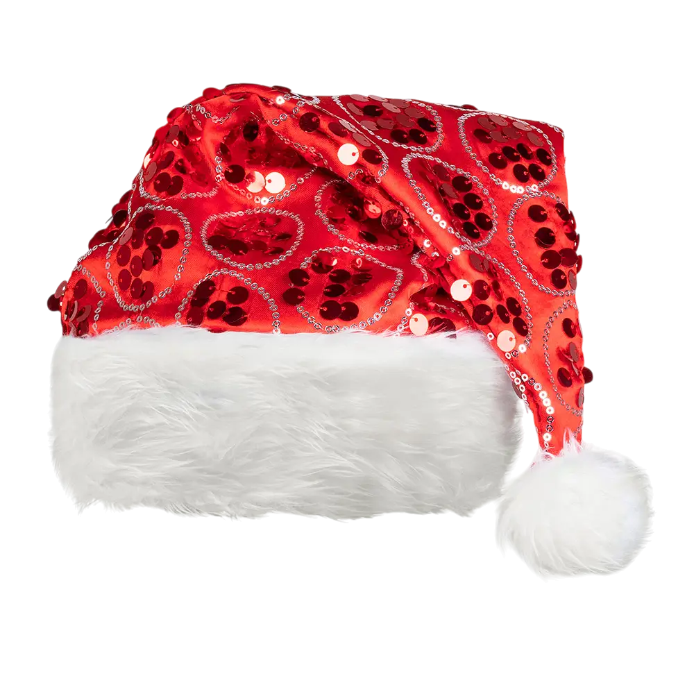 Bonnet de Noël Rouge Tombant – Accessoire Déguisement Père Noël Adulte