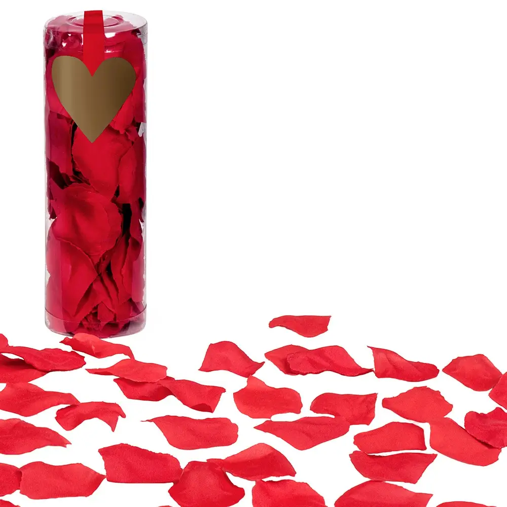 Pétales de Rose Rouges Saint-Valentin – Décoration Mariage et Table