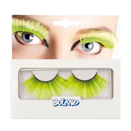 Faux Cils XL Jaune Fluo UV – Faux Cils Auto-Adhésifs Festival et Soirée