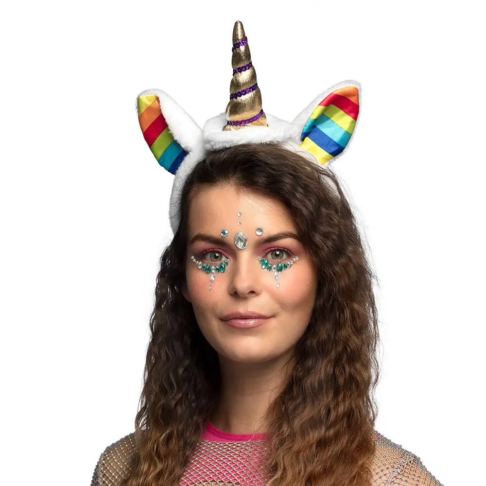 Tiare Licorne Arc-en-ciel – Serre-tête Déguisement Enfant et Adulte
