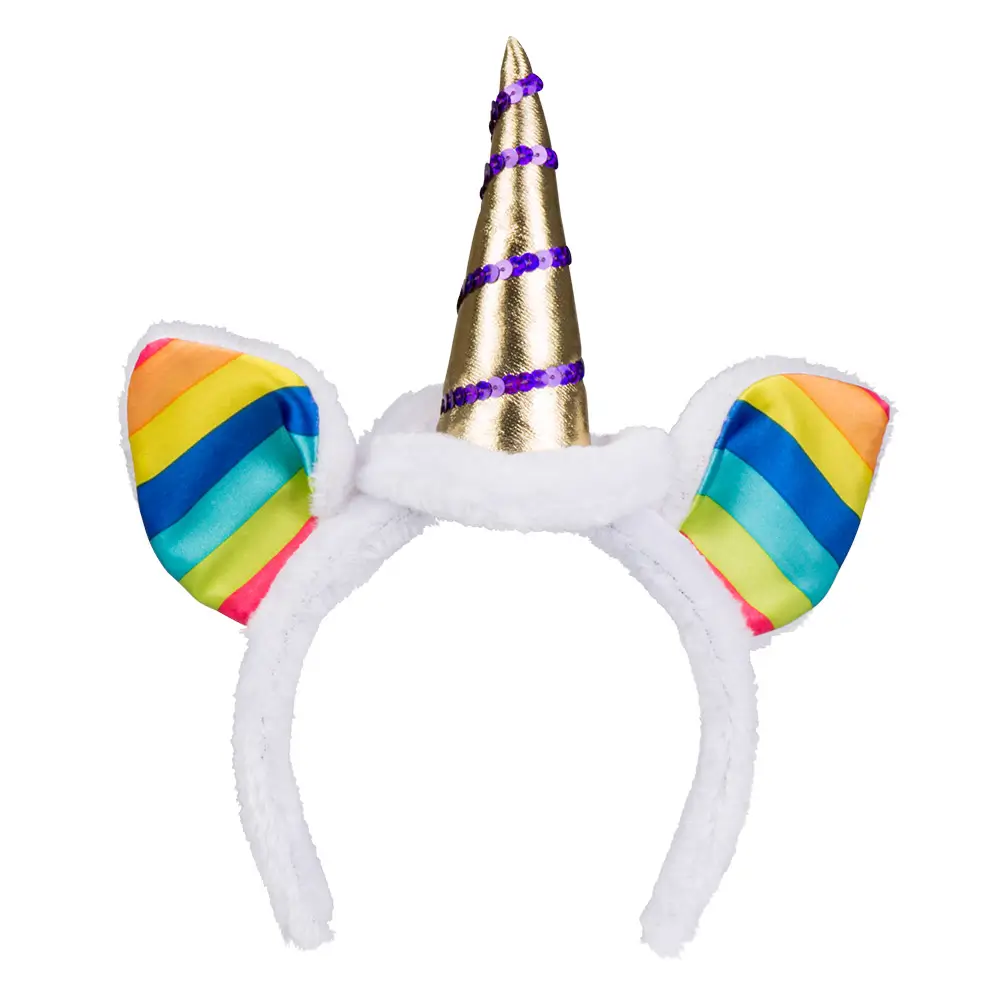 Tiare Licorne Arc-en-ciel – Serre-tête Déguisement Enfant et Adulte