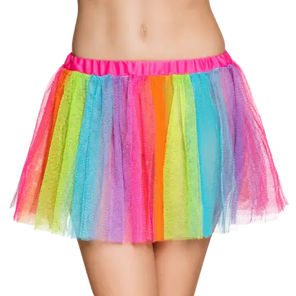 Tutu Arc-en-ciel Taille Unique – Jupe Déguisement Pride, Licorne et Festival