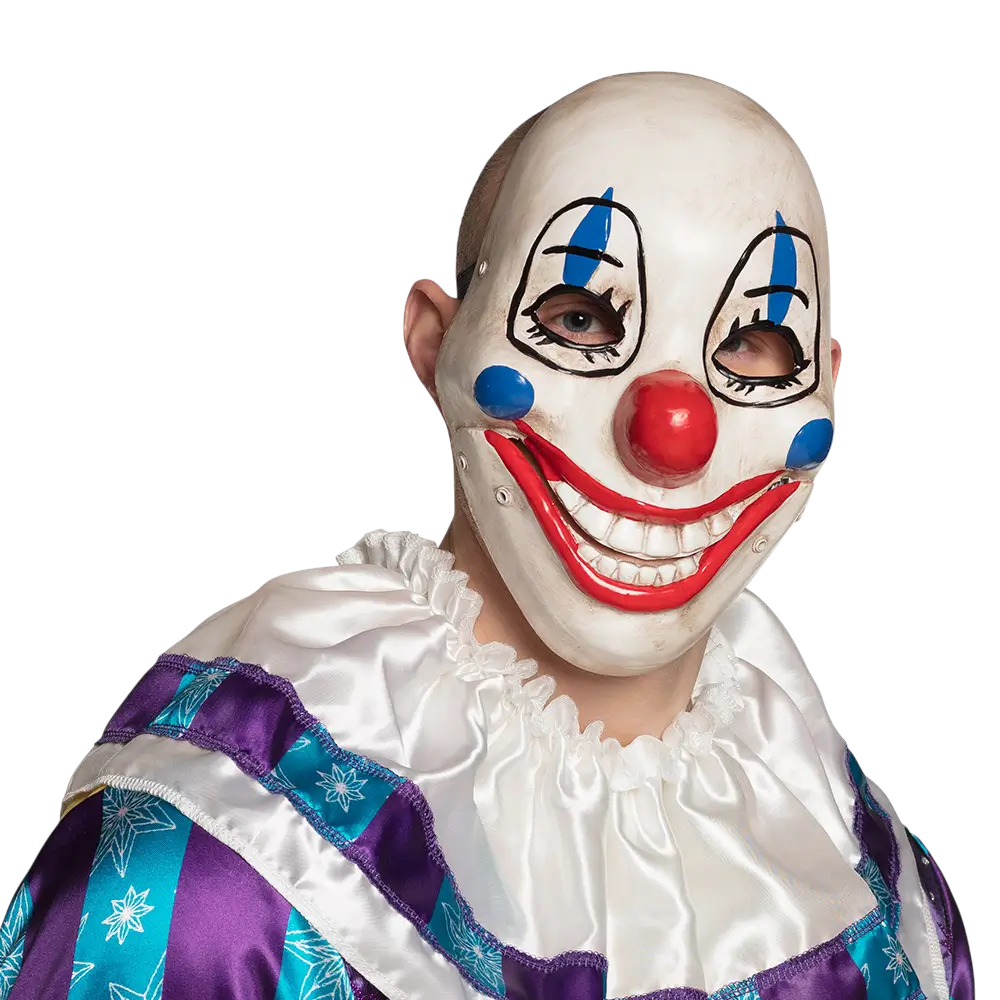 Masque Clown Effrayant à Mâchoire Mobile – Masque Halloween Horreur