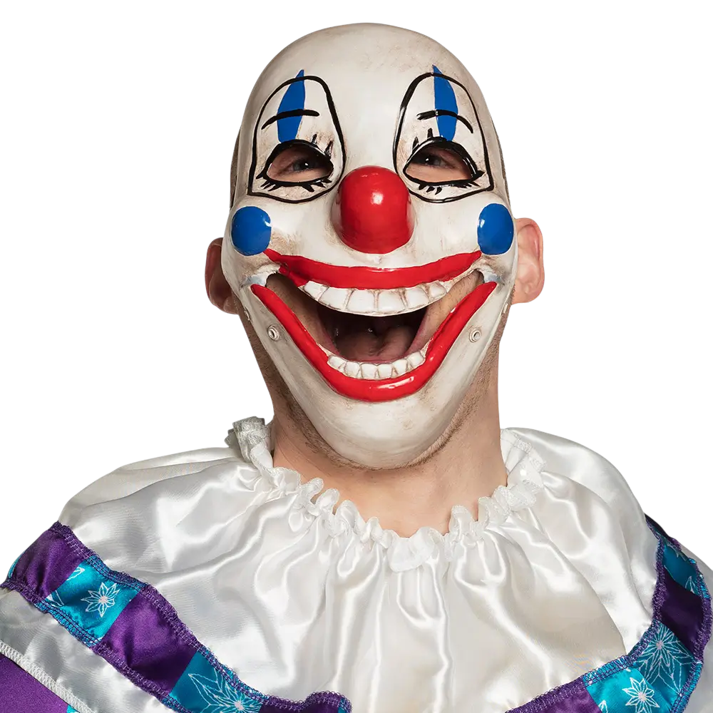 Masque Clown Effrayant à Mâchoire Mobile – Masque Halloween Horreur