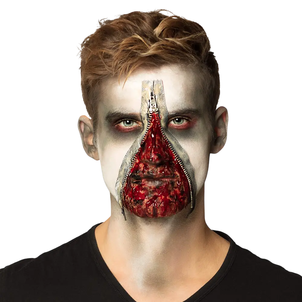 Kit Maquillage Zombie Fermeture Éclair – Effets Spéciaux Halloween