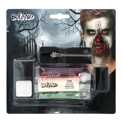 Kit Maquillage Zombie Fermeture Éclair – Effets Spéciaux Halloween