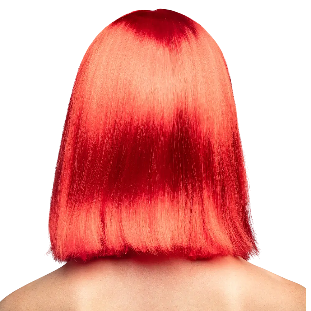 Perruque Dance Rouge – Style Disco Années 80 et Carnaval