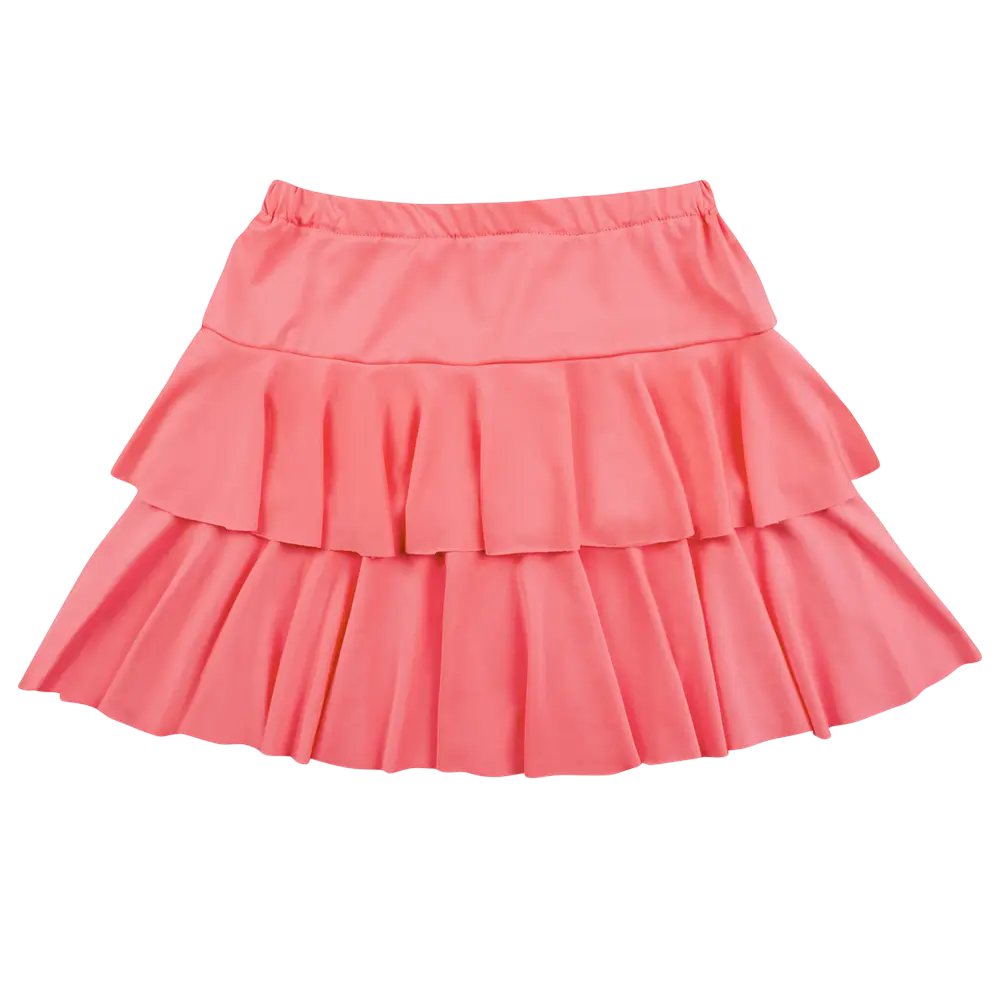 Mini Jupe Volants Rose Fluo UV – Style Années 80 et Festival
