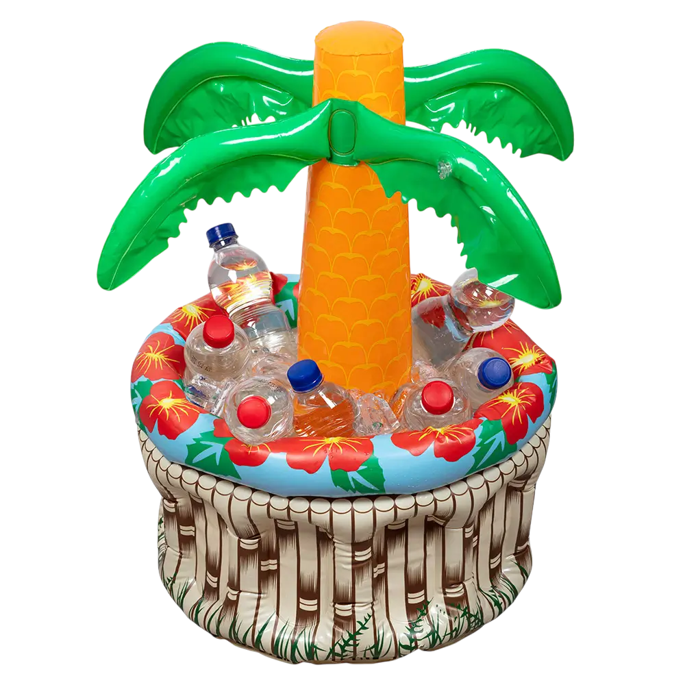 Glacière Gonflable Palmier 62 cm – Refroidisseur Boissons Tropical Été