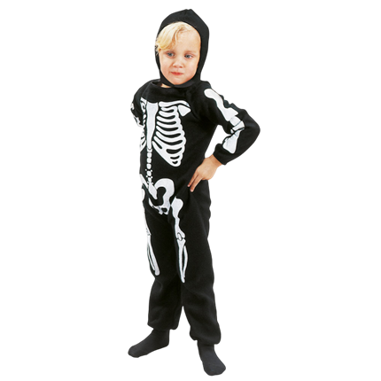 Déguisement Squelette Enfant 3-4 Ans – Costume Halloween Bony Scamp