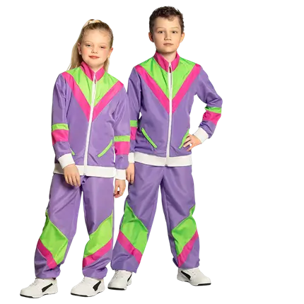 Déguisement Survêtement Rétro Enfant UV 4-6 Ans – Déguisement Années 80