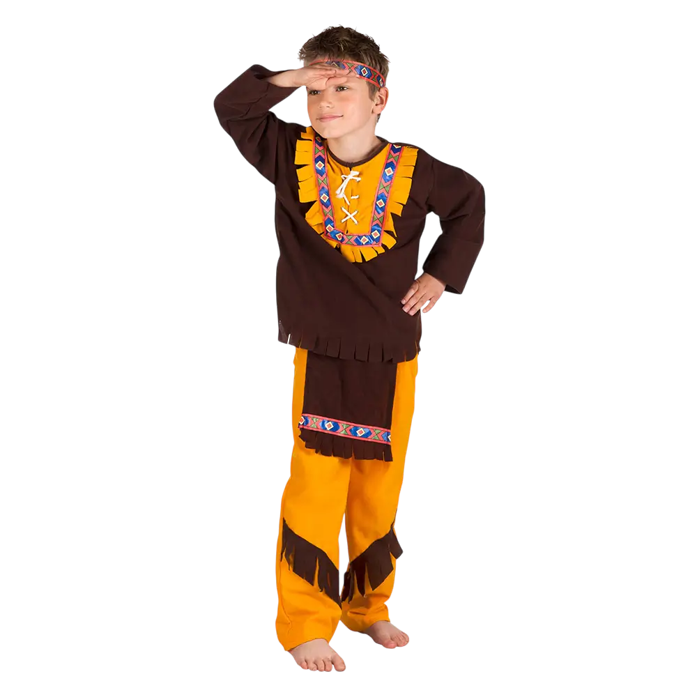 Déguisement Indien Garçon Marron 4-6 Ans – Costume Far West Enfant