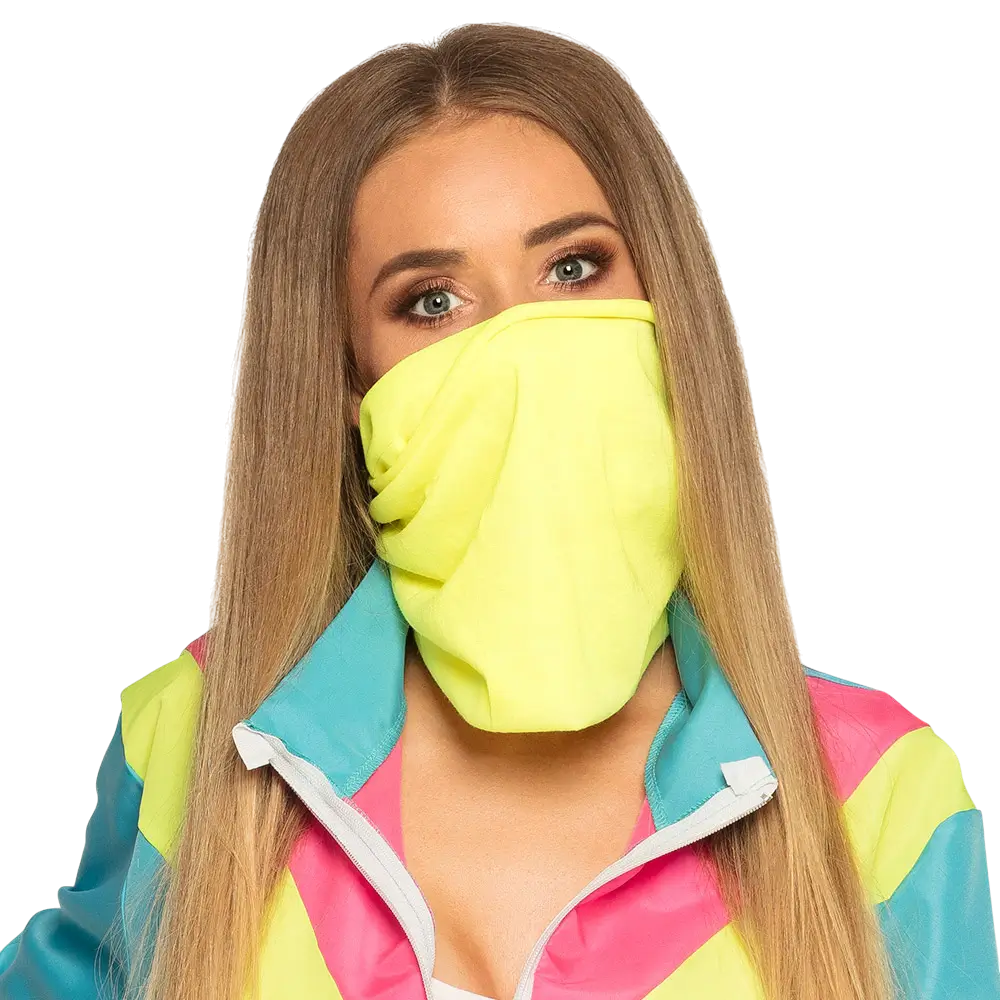 Déguisement Survêtement Rétro Femme Bleu Fluo UV Taille S – Années 80