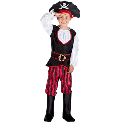 Déguisement Pirate Tête de Mort Garçon 4-6 Ans – Costume Enfant