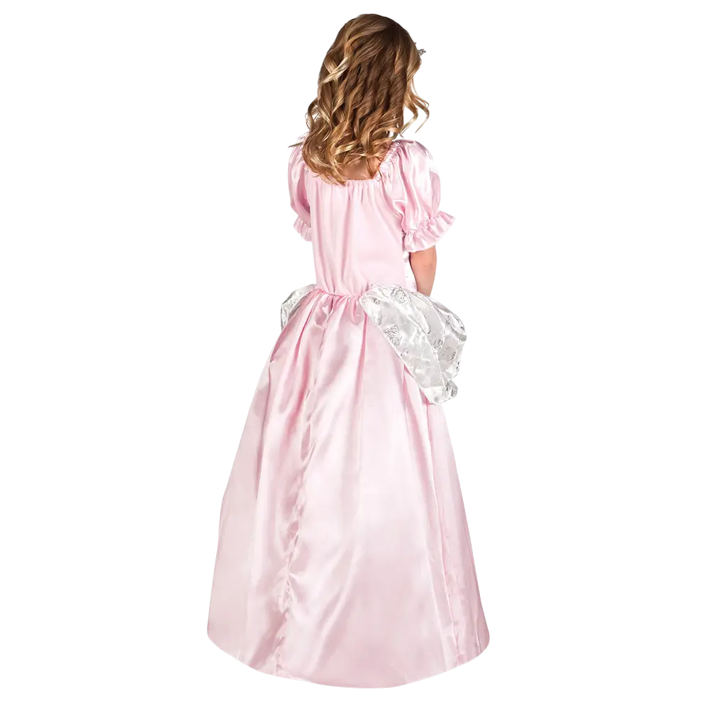 Déguisement Princesse Rose Clair Fille 7-9 Ans – Robe avec Tiare