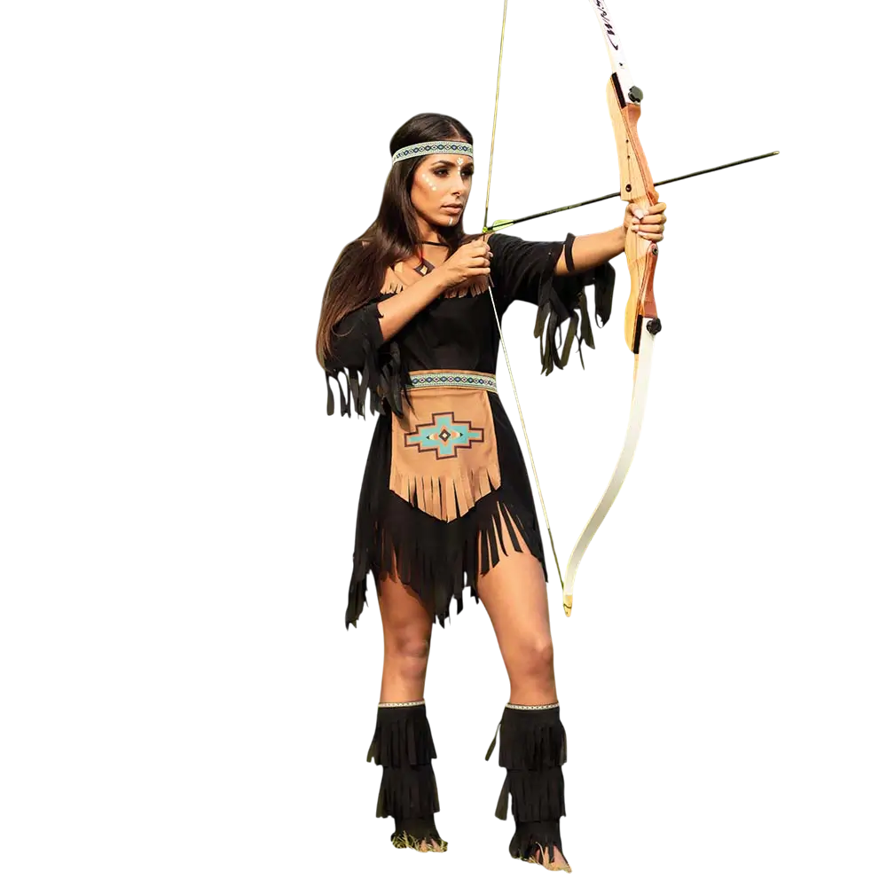 Déguisement Indienne Marron Femme 36/38 – Costume Western et Far West