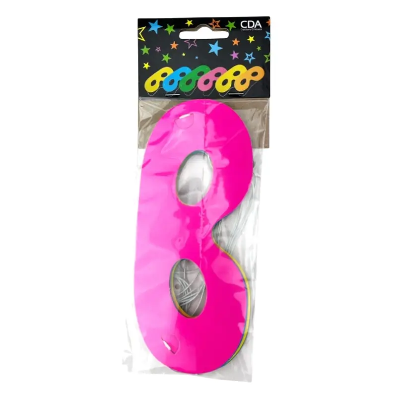 Lot de 6 Loups Fluo Colorés – Masques de Carnaval et Soirée Néon