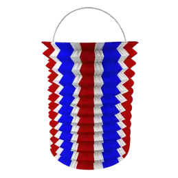 Lot de 12 Lampions Tricolores 16 cm – Décoration 14 Juillet et Fête Française