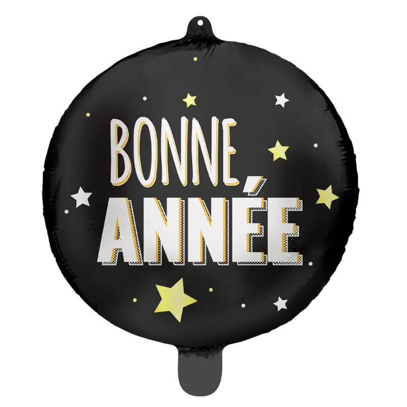 Ballon Mylar Bonne Année 45 cm – Ballon Aluminium Nouvel An