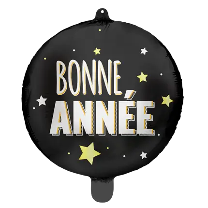 Ballon Mylar Bonne Année 45 cm – Ballon Aluminium Nouvel An