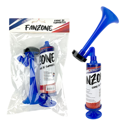 Mini Corne de Supporter Manuelle 12 x 4 cm – Accessoire Fanzone et Match