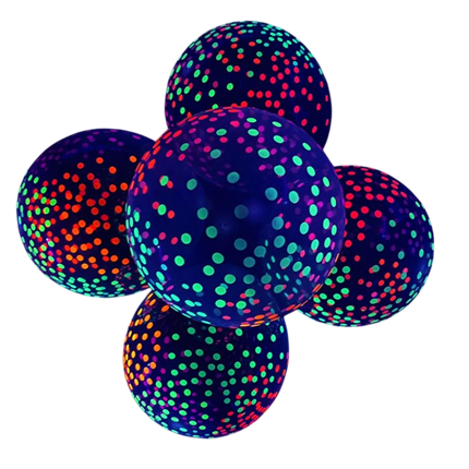 10 Ballons Fluo Néon UV Dots 30 cm – Ballons Latex Lumière Noire
