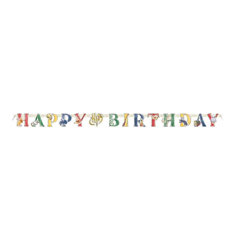 Guirlande Happy Birthday Harry Potter 182 cm – Décoration Anniversaire