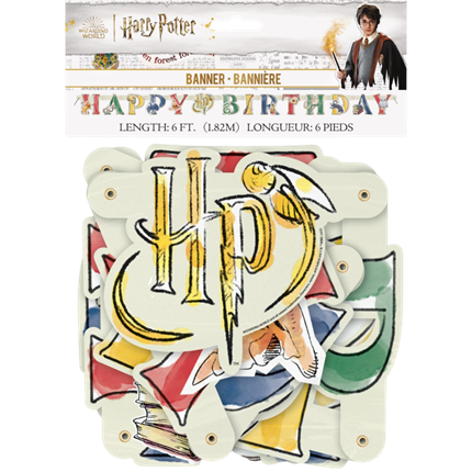 Guirlande Happy Birthday Harry Potter 182 cm – Décoration Anniversaire