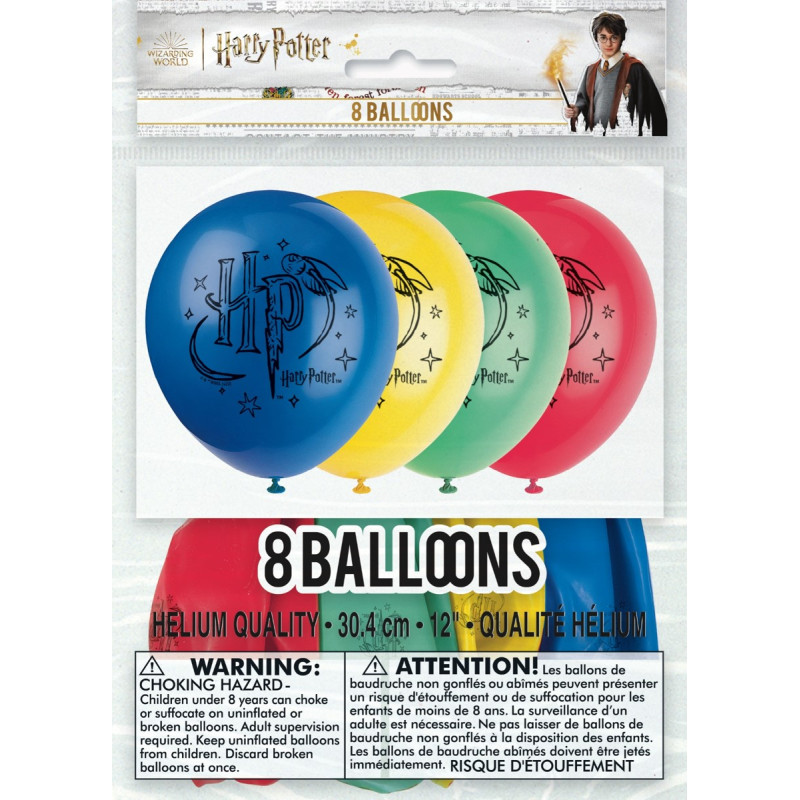 Lot de 8 Ballons Harry Potter 30 cm – Décoration Anniversaire