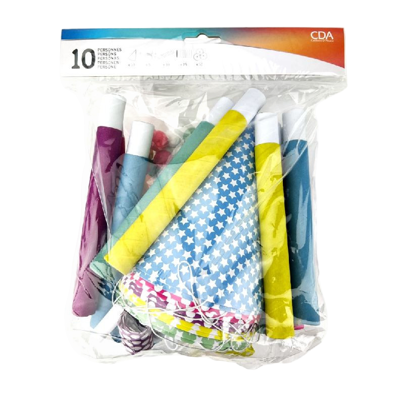 Kit Cotillons Nouvel An 10 Personnes – Accessoires de Fête et Réveillon
