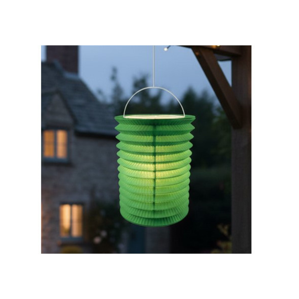 12 Lampions en Papier Vert 16 cm – Décoration Suspendue de Fête