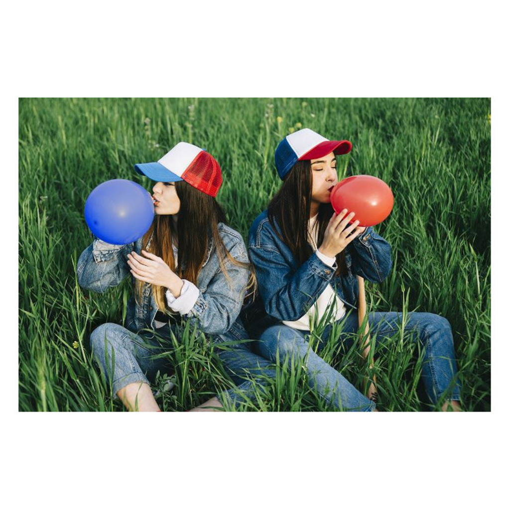 100 Ballons tricolores bleu blanc rouge 30 cm
