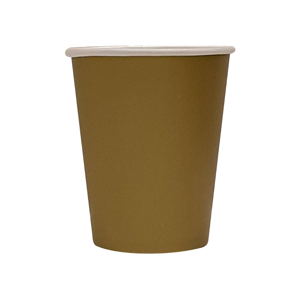 Lot de 25 Gobelets Carton 20 cl Or – Gobelets Jetables de Fête