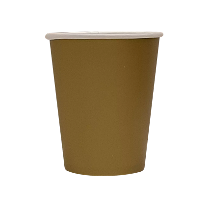 Lot de 25 Gobelets Carton 20 cl Or – Gobelets Jetables de Fête
