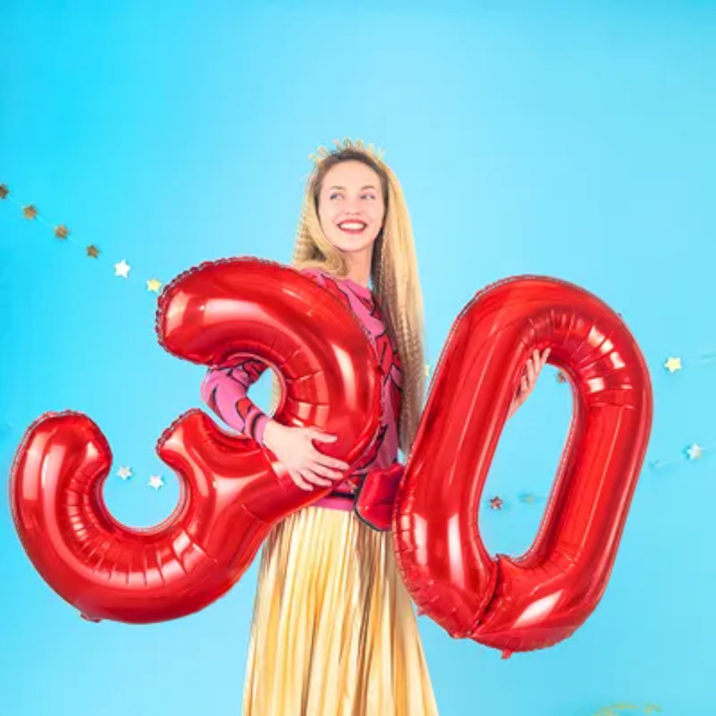 Ballon Chiffre 4 Rouge 86 cm – Ballon Aluminium Anniversaire