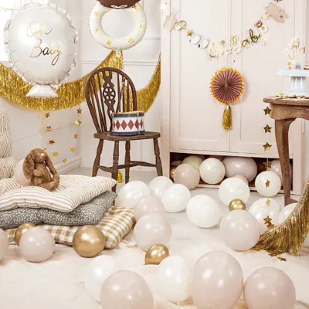 Ballon Aluminium Hochet Ourse 67 cm – Décoration Baby Shower