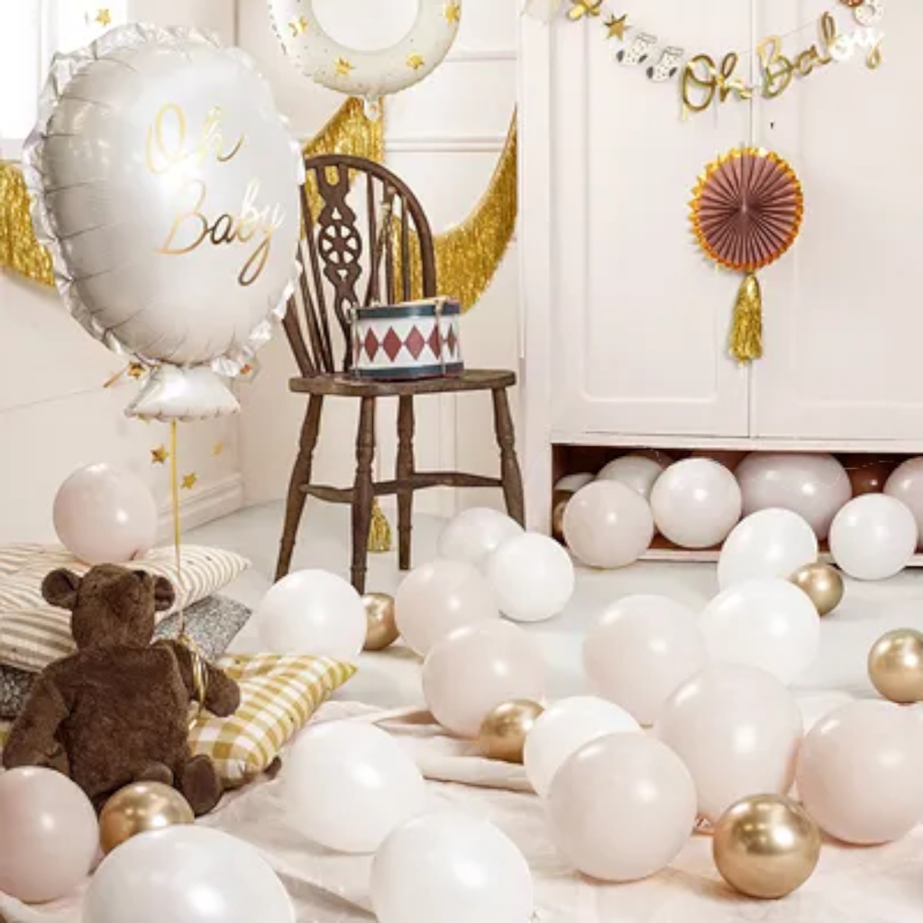 Ballon Aluminium Hochet Ourse 67 cm – Décoration Baby Shower