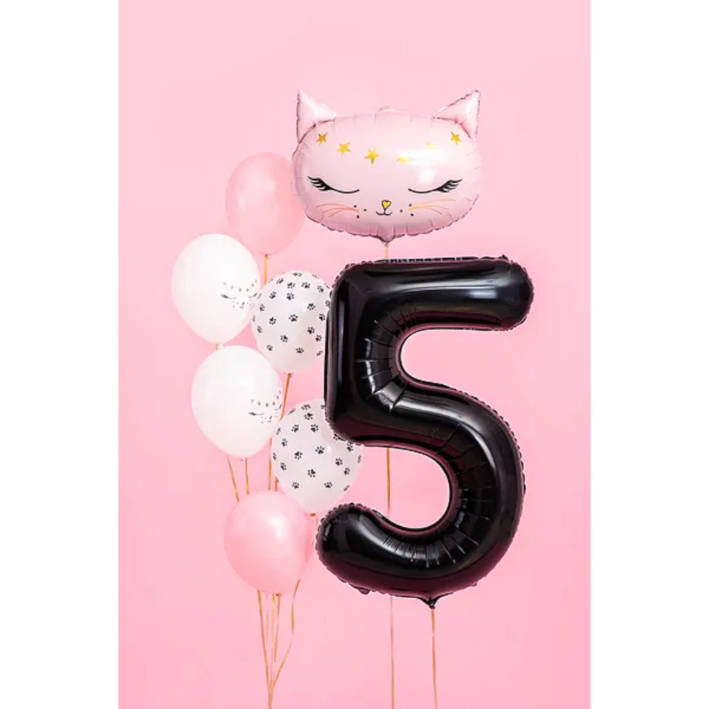 Ballon Aluminium Chiffre 5 Noir 86 cm – Ballon Mylar Anniversaire