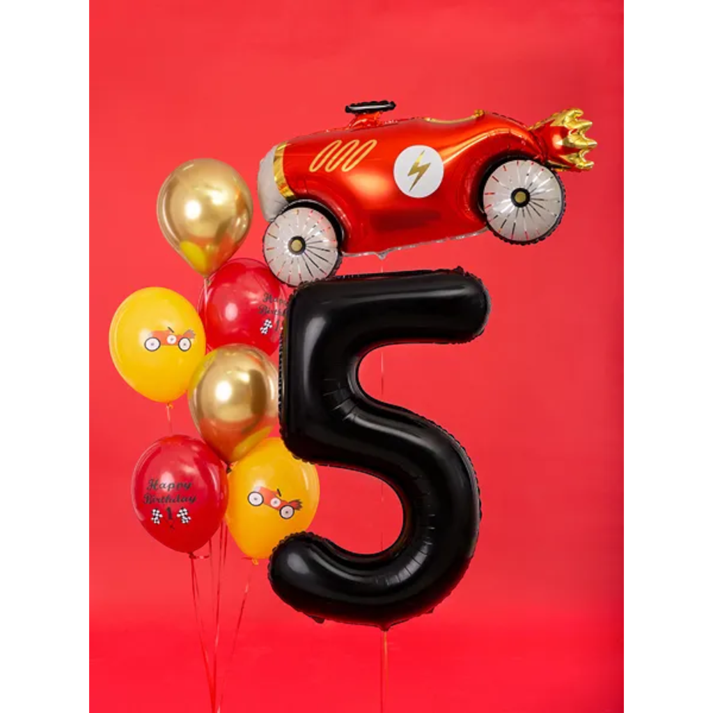 Ballon Aluminium Chiffre 5 Noir 86 cm – Ballon Mylar Anniversaire