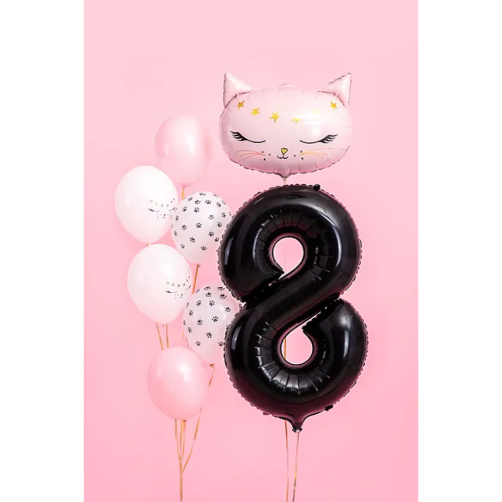 Ballon Aluminium Chiffre 8 Noir 86 cm – Ballon Mylar Anniversaire