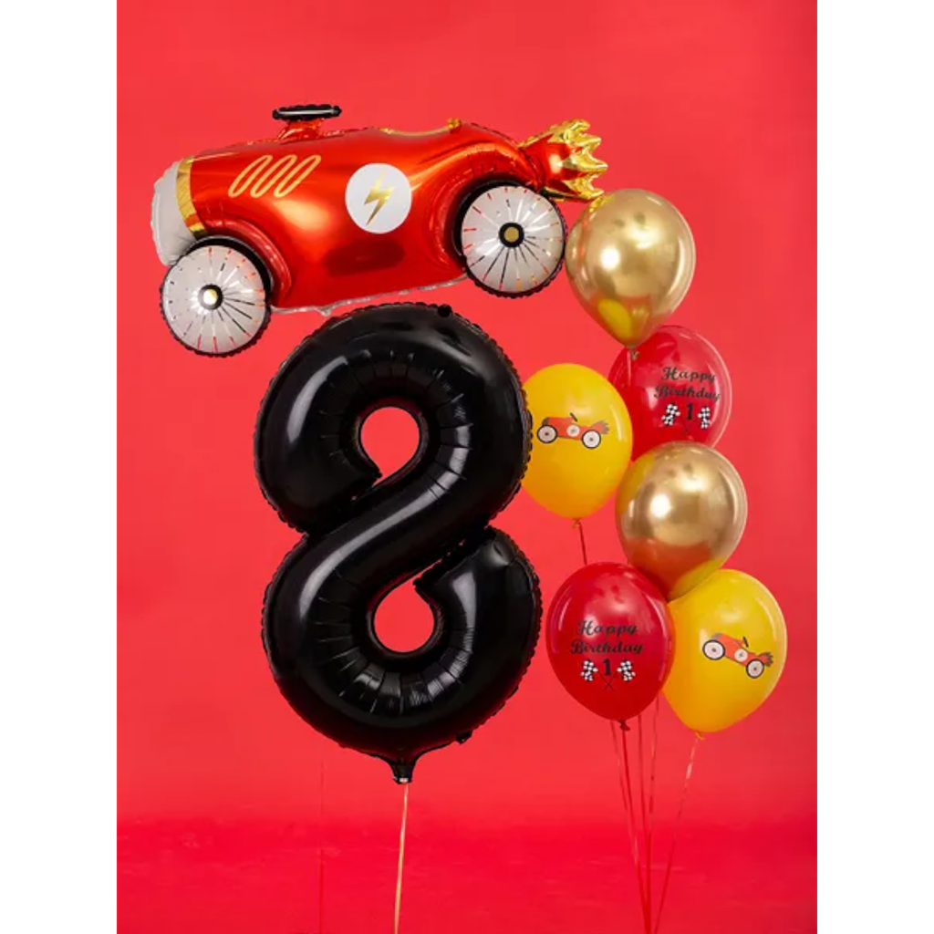 Ballon Aluminium Chiffre 8 Noir 86 cm – Ballon Mylar Anniversaire