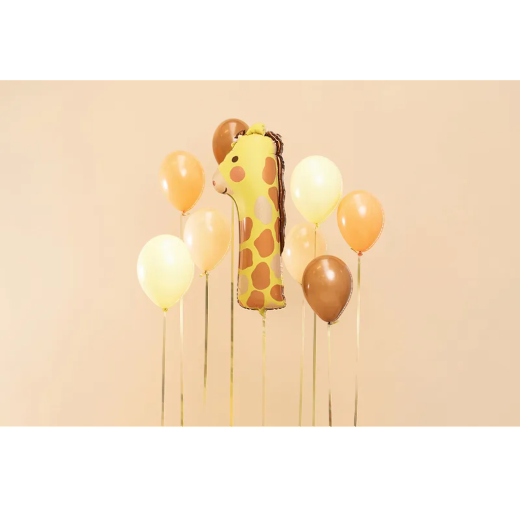 Ballon Mylar Chiffre 1 Girafe 84 cm – Ballon Aluminium Anniversaire
