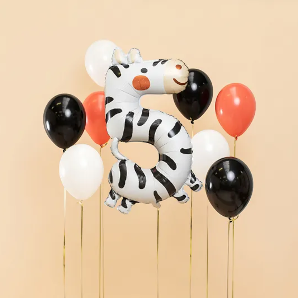 Ballon Aluminium Chiffre 5 Noir 86 cm – Ballon Mylar Anniversaire