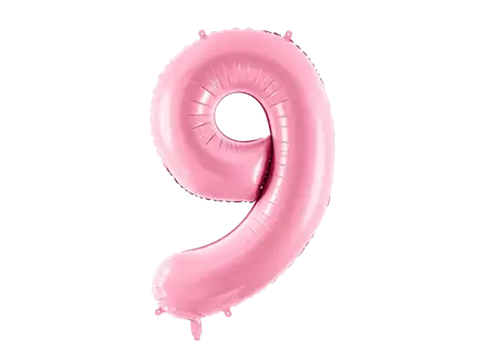 Ballon Aluminium Chiffre 9 Rose 86 cm – Ballon Mylar Anniversaire